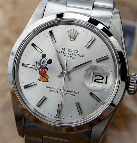 rolex mickey mouse watch real or fake|vintage mickey mouse watches collectors.